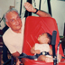 Catching them young? Ray Wijewardene in his study with first grandchild, Rehan aged 1. Circa 1992