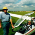Back to gliding: Ray returns to a favourite sport in his 70s? Date and location not known.