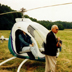 Ray Wijewardene discussing merits of a helicopter – date and location not known