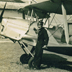 All ready to fly away: Ray Wijewardene, probably at the Marshall Air Field in Cambridge, UK, around 1946-47