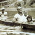 Ray Wijewardene (seated behind wife Seela and youngest daughter Mandy) enjoying a boat ride in the Philippines, circa early 1970s.