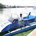 Highlights of launching the wave-less boat developed by I. S. W. Karunatilake, first winner of 'The Ray'